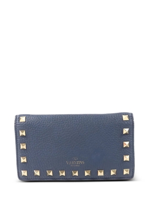 Valentino Garavani Pre-Owned Rockstud leather wallet - Blue