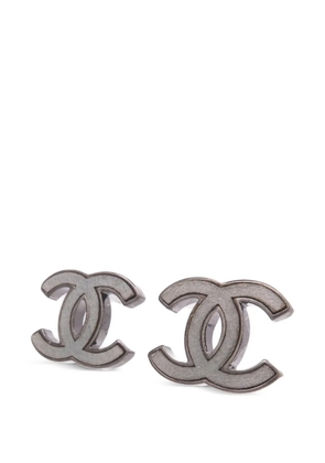 CHANEL Pre-Owned CC Mark earrings - Grey