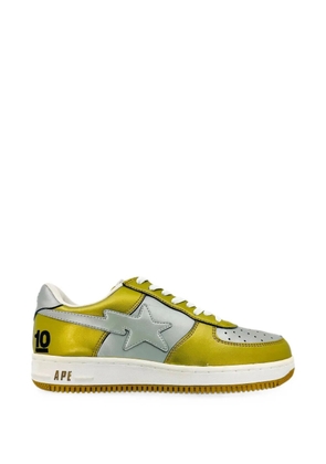 A BATHING APE® Bapesta 10th Anniversary metallic sneakers - Gold