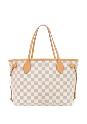 Louis Vuitton Pre-Owned 2012 Damier Azur Neverfull PM tote bag - White