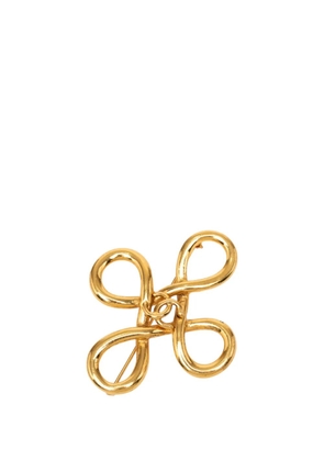 CHANEL Pre-Owned 1950-1970 CC Gold Plated Infinity Brooch costume brooch