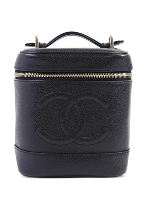 CHANEL Pre-Owned leather make up bag - Black