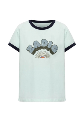 Zadig&Voltaire Walk logo-print ringer T-shirt - Blue