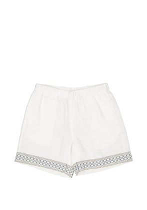 COMMAS embroidered-detail shorts - White