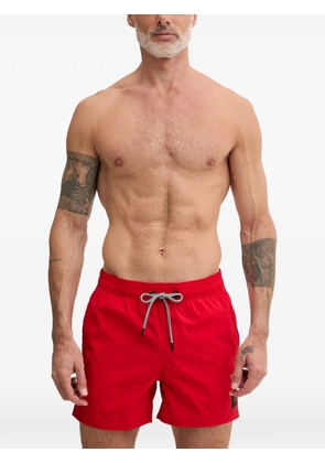 BOGNER FIRE+ICE Nelson logo-patch drawstring-waist swim shorts - Red