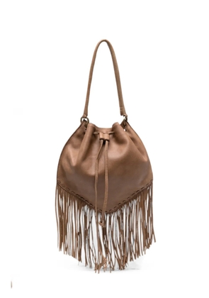 Caterina Lucchi Adelaide fringe-trimmed shoulder bag - Brown