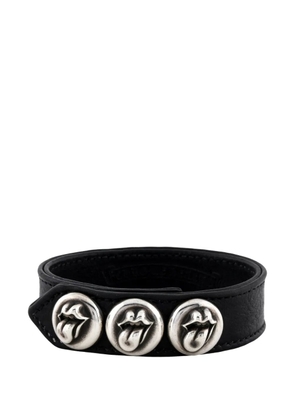 Chrome Hearts x Rolling Stones embellished-detail bracelet - Black