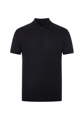 Gucci GG monogram polo shirt - Black