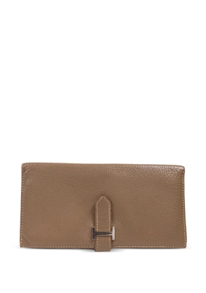 Hermès Pre-Owned Bearn Soufflet long wallet - Neutrals