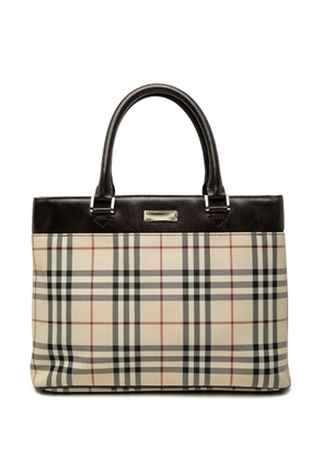 Burberry Pre-Owned 2000-2017 House Check Canvas tote bag - Neutrals