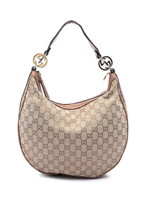 Gucci Pre-Owned 2016-2026 Medium GG Canvas Twins hobo bag - Neutrals