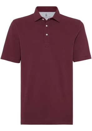 Brunello Cucinelli cotton polo shirt - Red
