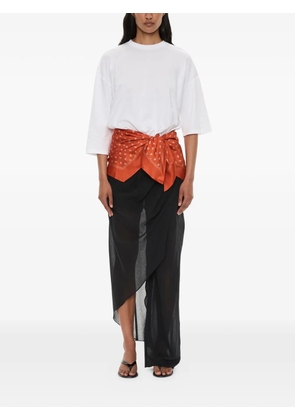 Christopher Esber draped-skirt trousers - White