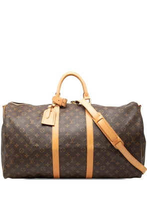 Louis Vuitton Pre-Owned 2000 Monogram Keepall Bandouliere 55 travel bag - Brown
