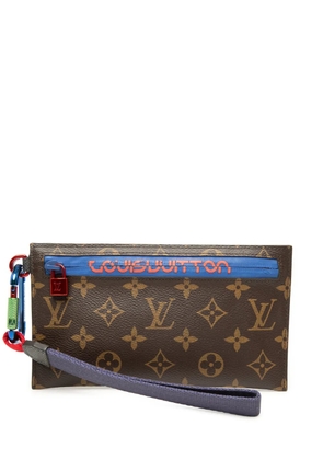 Louis Vuitton Pre-Owned 2017 Monogram Outdoor Ribbon Pochette clutch bag - Brown