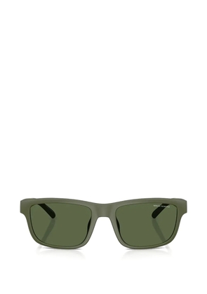 Armani Exchange rectangle-frame sunglasses - Green