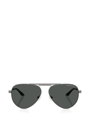 Armani Exchange pilot-frame double-bridge sunglasses - Grey