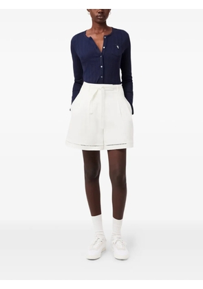 Lacoste belted shorts - White