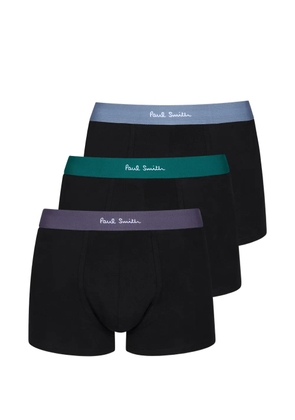 Paul Smith logo-waistband trunks (pack of three) - Black