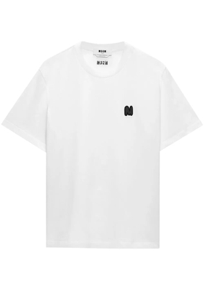 MSGM logo-appliqué T-shirt - White