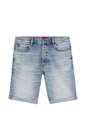 HUGO logo-patch shorts - Blue