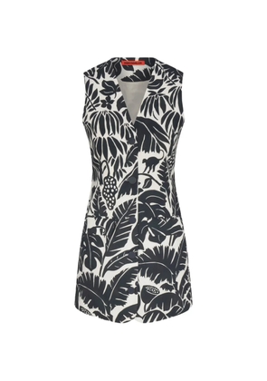 Simon Miller Carob Acapulco-print mini dress - Black