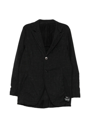 Undercover slub-texture notched-lapels blazer - Black