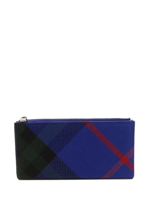 Burberry Pre-Owned check-print bifold wallet - Blue
