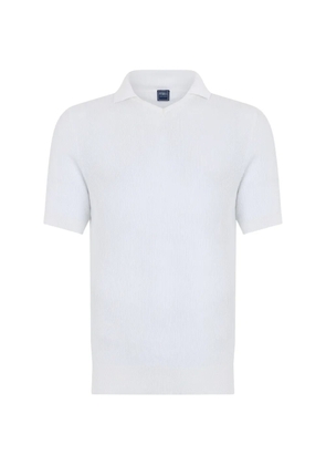 Fedeli ribbed cotton T-shirt - White