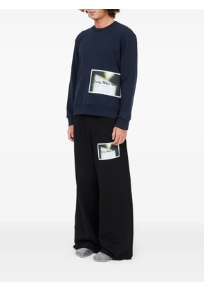 MM6 Maison Margiela patch cotton sweatshirt - Blue