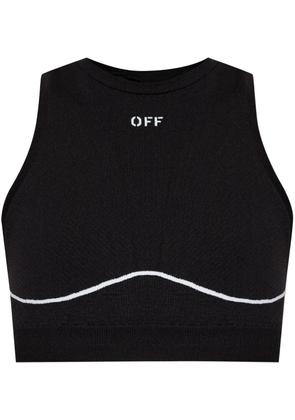 Off-White Off-Stamp sports bra - Black