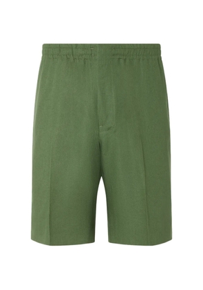 Zegna Oasi Lino elasticated shorts - Green