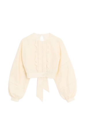 Valentino Garavani Couture linen top - Neutrals