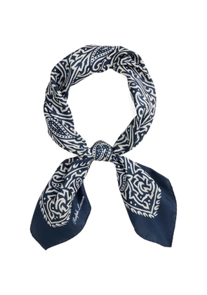 Ralph Lauren Purple Label intricate-motif print neckerchief - Blue