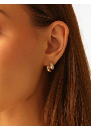 Dana Rebecca Designs Taylor Elaine diamond hoop earrings - Gold