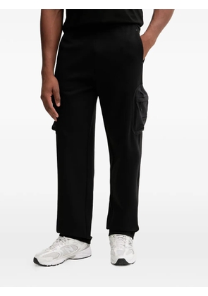 Ea7 Emporio Armani logo-patch track pants - Black