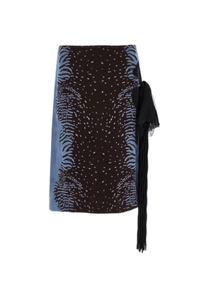 Ferragamo animal-print mini skirt - Black