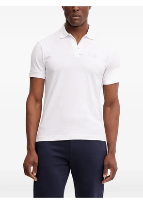 Ea7 Emporio Armani logo-print short-sleeve polo shirt - White