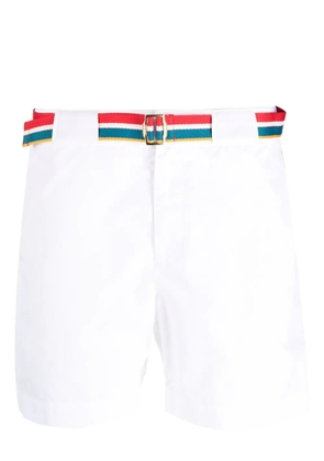 Orlebar Brown belted swim shorts - White