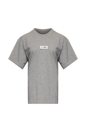 MM6 Maison Margiela label cotton jersey T-shirt - Grey