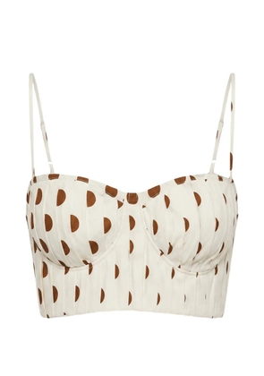 Nicholas Crina polka-dot top - White