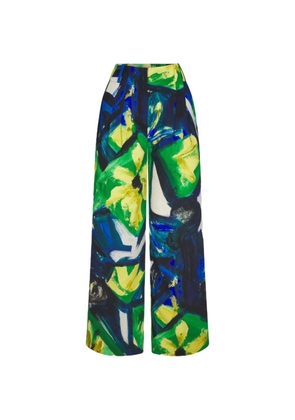 Simon Miller Bloo abstract floral-print trousers - Green