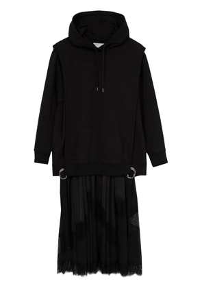 3.1 Phillip Lim layered lace-detail cotton dress - Black