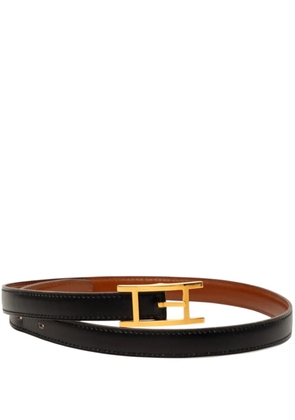 Hermès Pre-Owned 2002 Box Calf Quentin Reversible belt - Black
