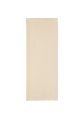 Roberto Cavalli monogram frayed scarf - Neutrals