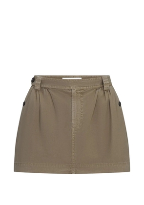 FRAME pleated twill skirt - Neutrals