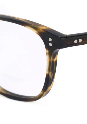 Oliver Peoples Maslon squared-frame glasses - Brown