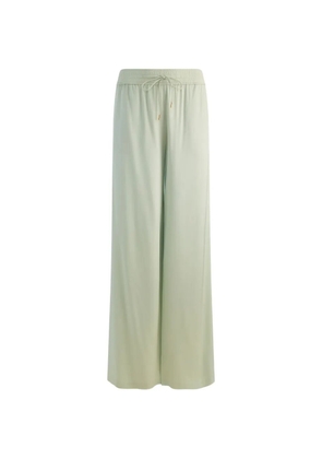 alice + olivia Kenley side-slit drawstring palazzo pants - Green