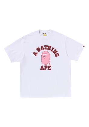 A BATHING APE® logo-print T-shirt - White