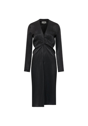 MM6 Maison Margiela jacquard wrap dress - Black